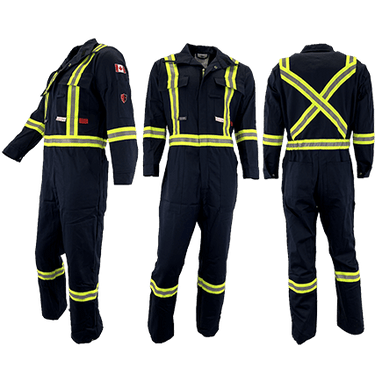 Atlas Guardian Black AR/FR Mens Coveralls 1072BLK